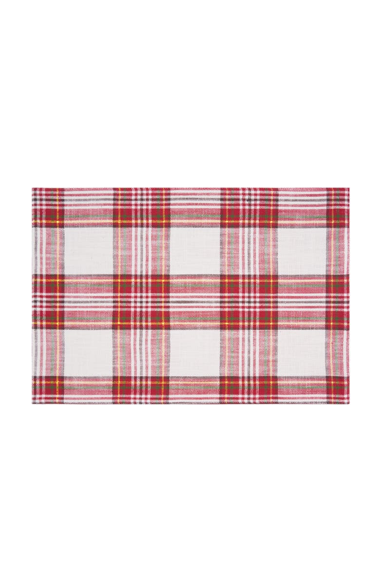 C&F Home Gracelyn Plaid Placemats Set of 6, 13" x 19", Alternate, color, Green