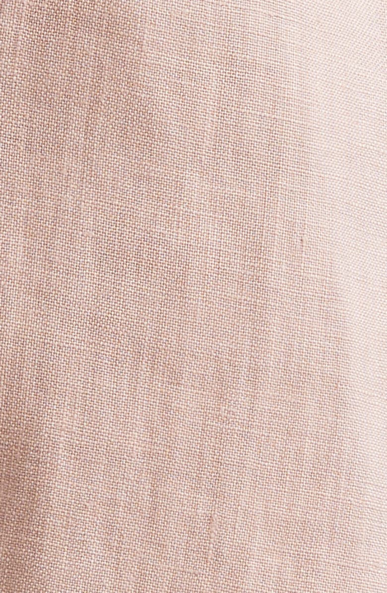 Eleventy Drawstring Linen Shorts, Alternate, color, Rose