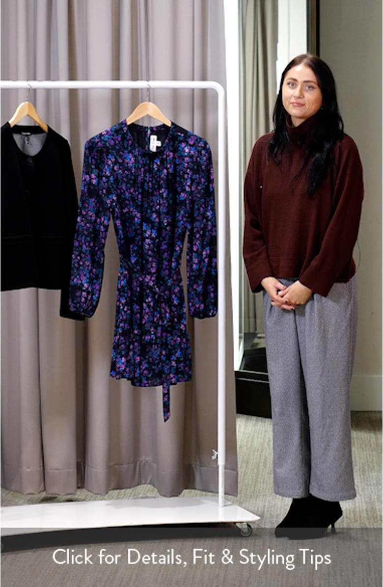 Floral Belted Tiered Minidress, sales video thumbnail