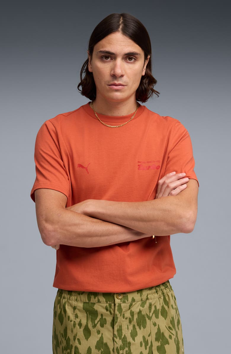 PUMA Porsche League Essential Graphic T-Shirt, Alternate, color, Amarena