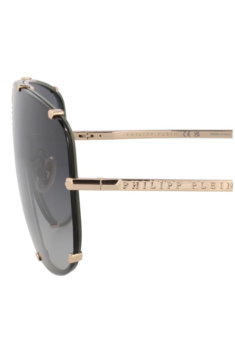 69mm Shield Sunglasses, Alternate, color, GOLD GOLD SMOKE