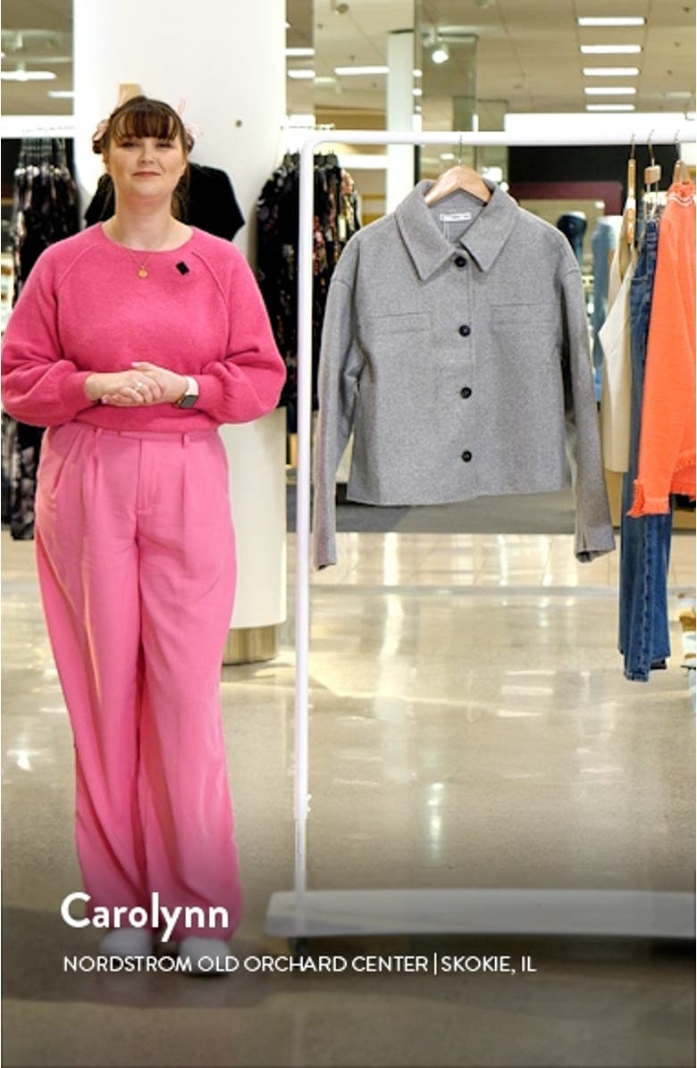 Oversize Boxy Crop Jacket, sales video thumbnail