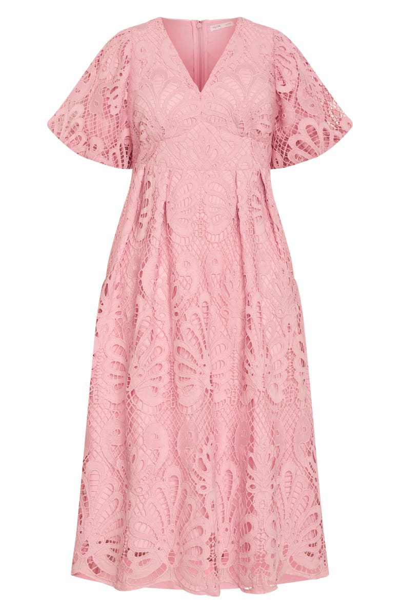 City Chic Kylee Lace Maxi Dress, Alternate, color, Soft Rose
