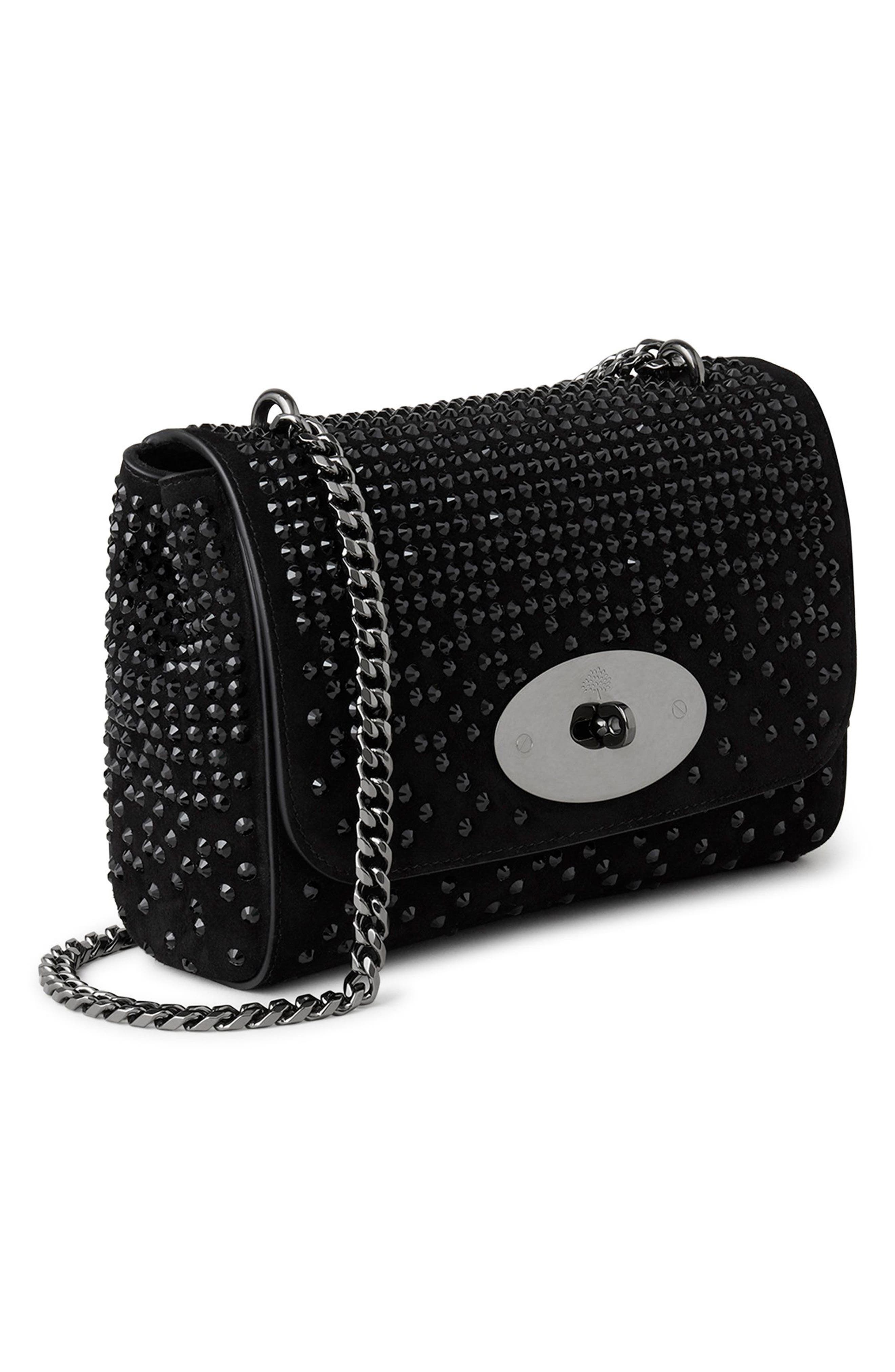 Mulberry Lily Crystal Embellished Crossbody Bag, Alternate, color, 