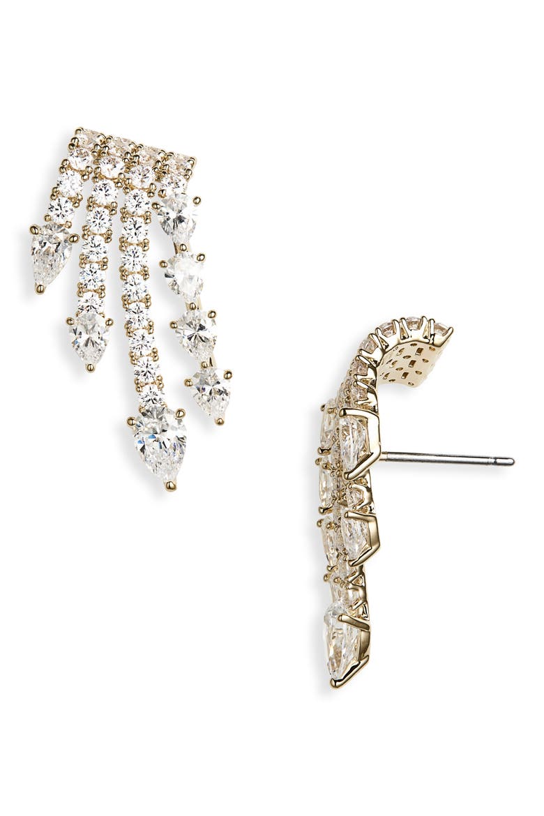 Waterfall Ear Crawlers, Main, color, GOLD