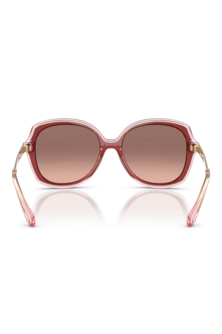 Canary Islands 55mm Gradient Round Sunglasses, Alternate, color, ROSEWOOD / BROWN PINK GRADIENT
