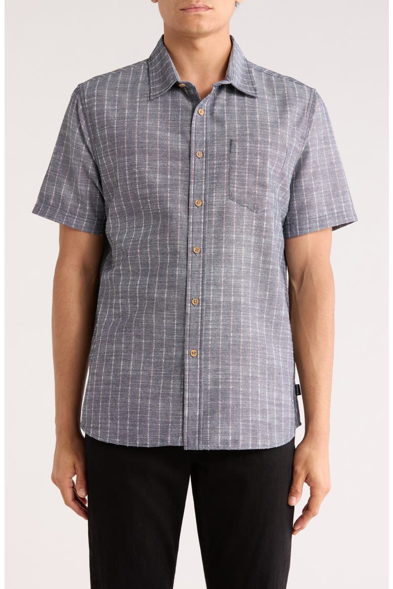 Rio Short Sleeve Shirt, Main, color, INDIGO