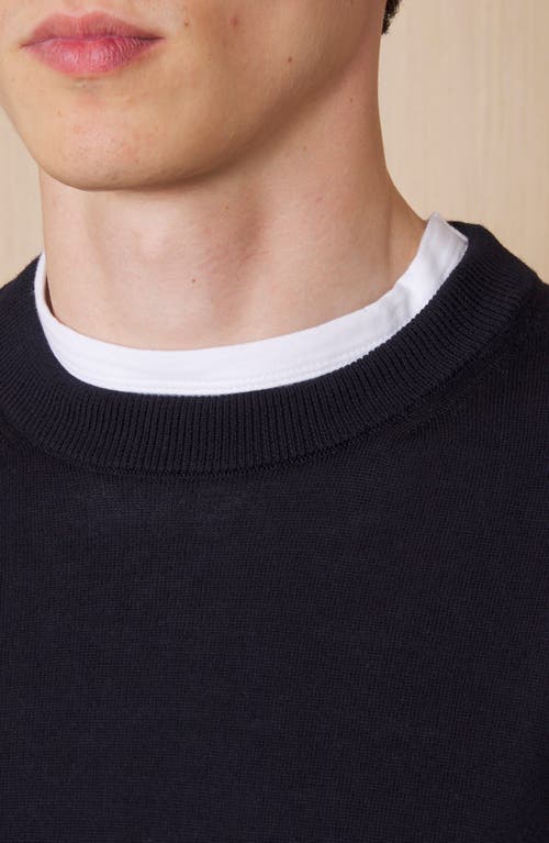 Officine Generale Nilo Crewneck Sweater In Night Sky