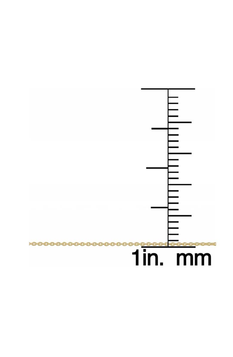 Bliss Diamond 14k Gold 0.7 millimeters Cable Necklace, Alternate, color, 14K Yellow Gold