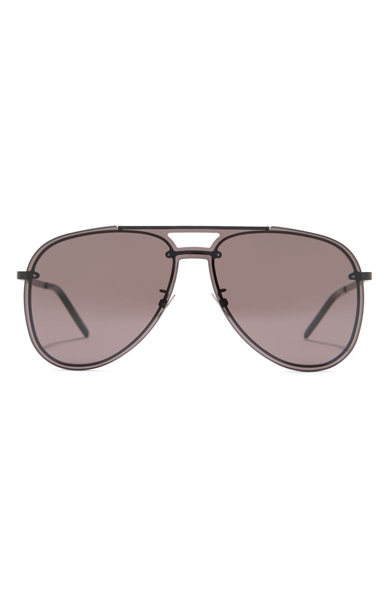 Saint Laurent 99mm Aviator Sunglasses, Main, color, 