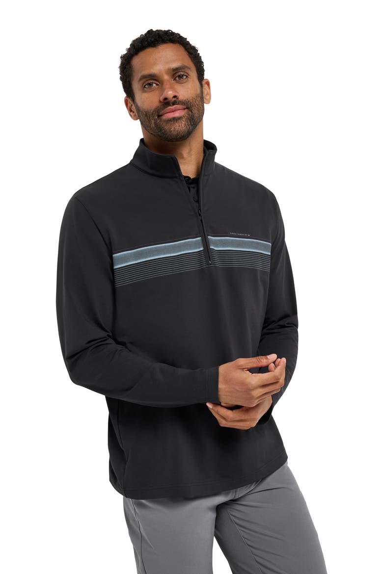 Nautical Adventure Quarter Zip Pullover, Alternate, color, BLACK