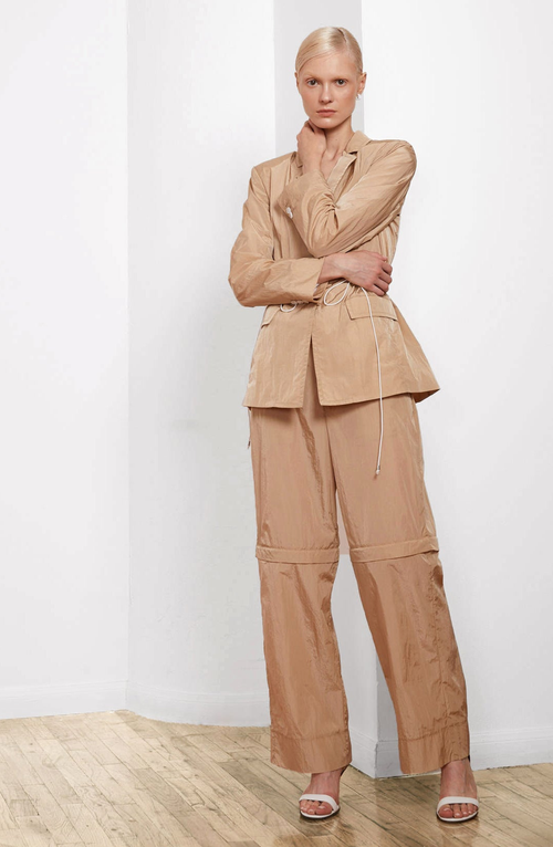 Caalo Water Resistant Travel Blazer In Camel