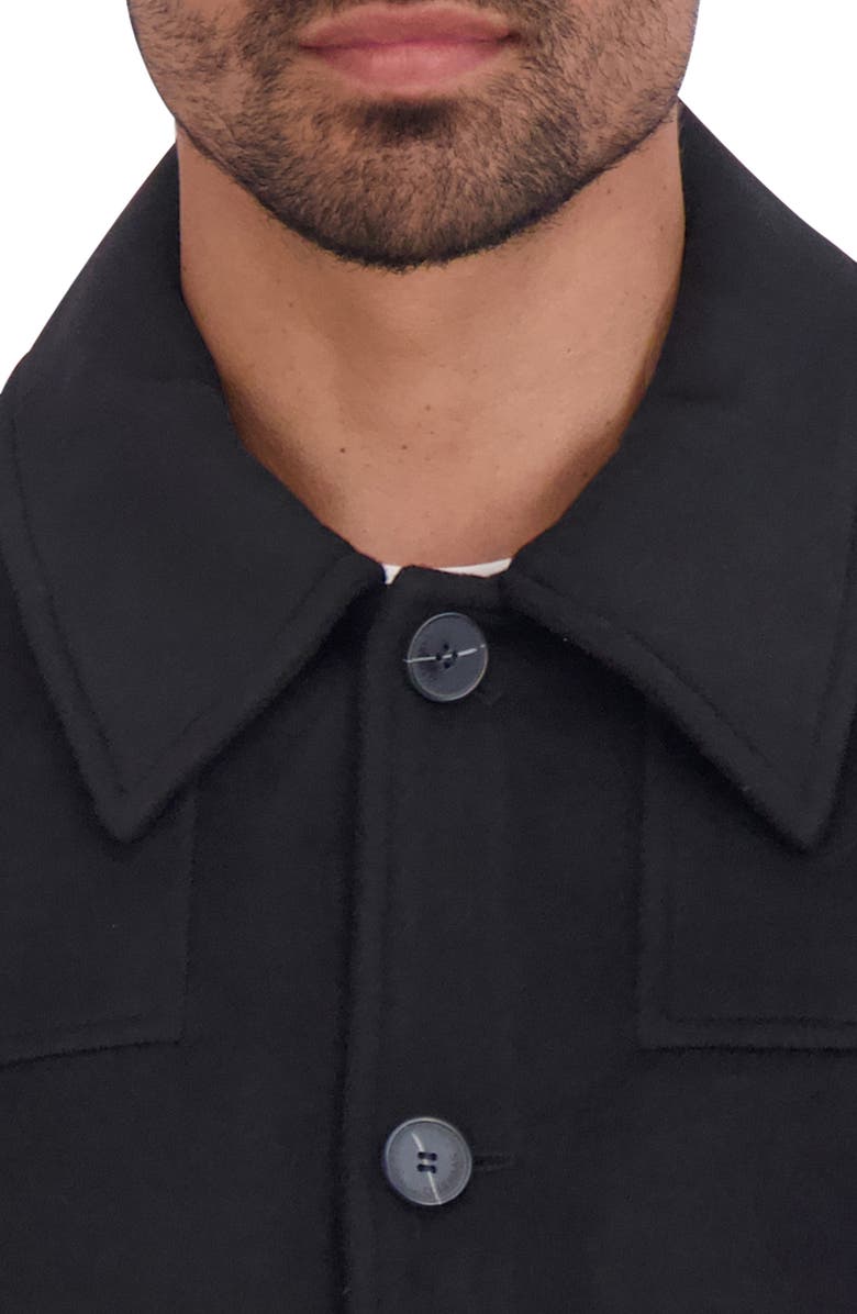 Cole Haan Wool Blend Shirt Jacket, Alternate, color, Black