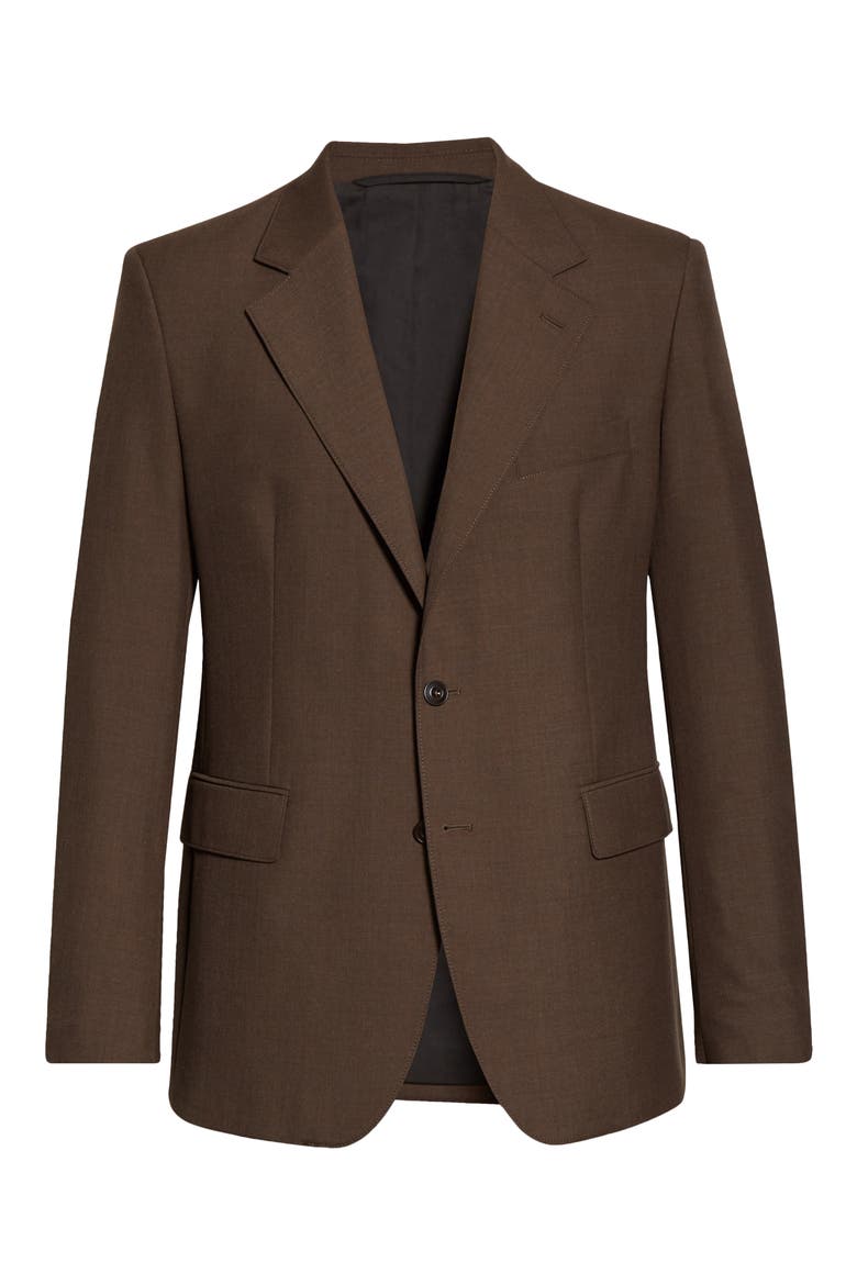 Single Breasted Blazer, Alternate, color, GREY BROWN