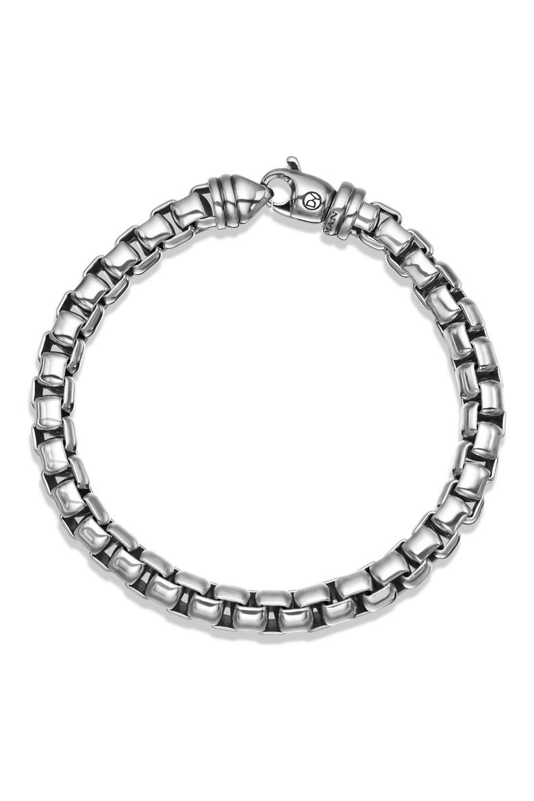 Extra-Large Box Chain Bracelet, Alternate, color, SILVER