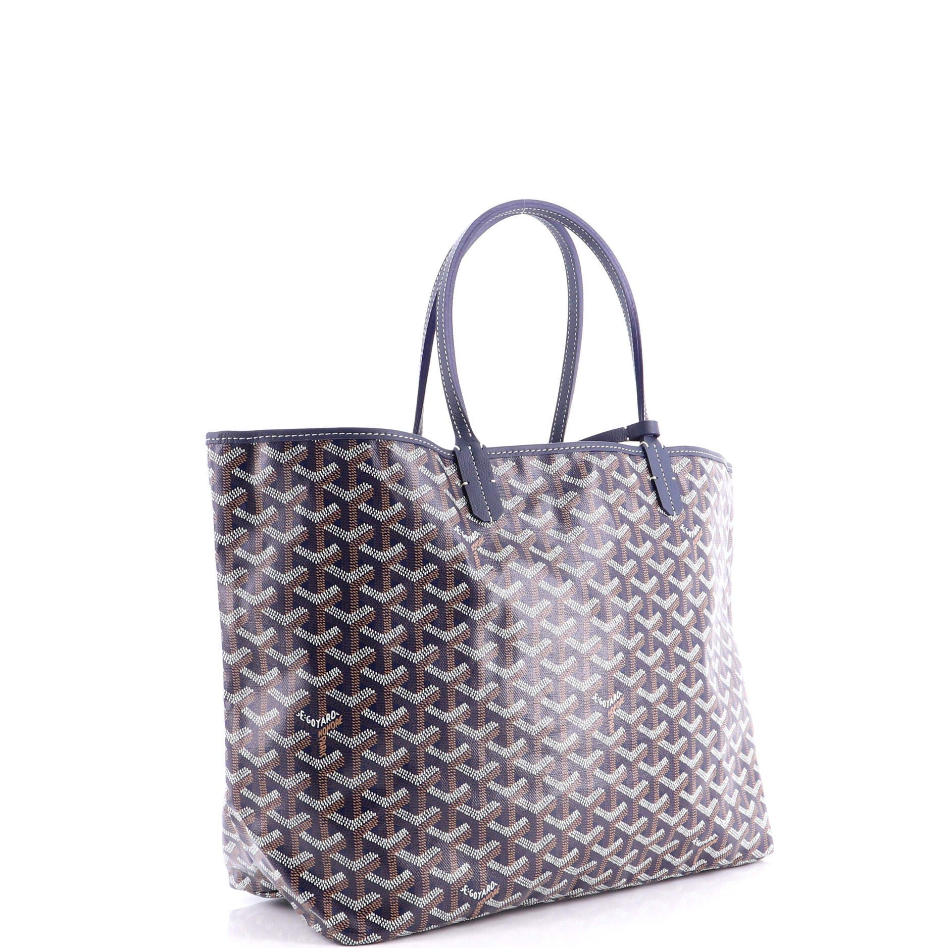 Pre-Owned Goyard Saint Louis Tote Coated Canvas PM, Alternate, color, Blue