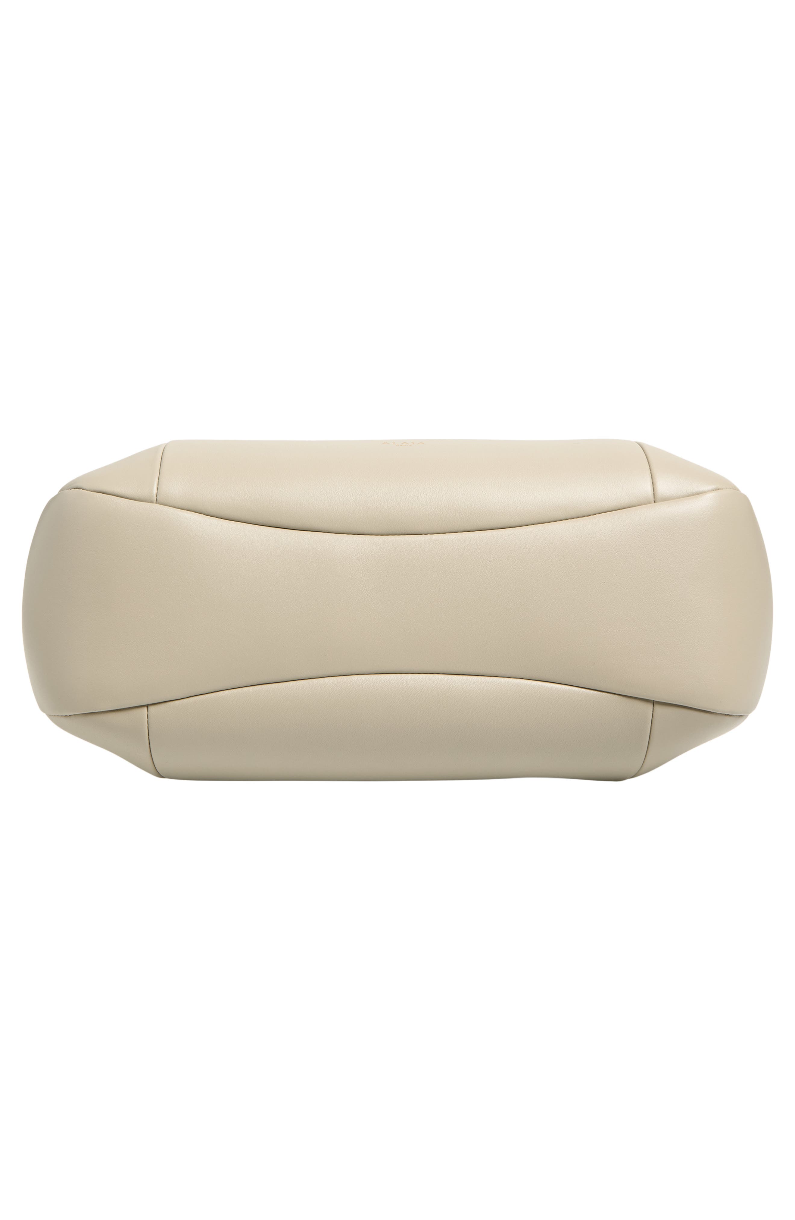 Alaïa Small Leather Top Handle Bag, Alternate, color, Beige Grise