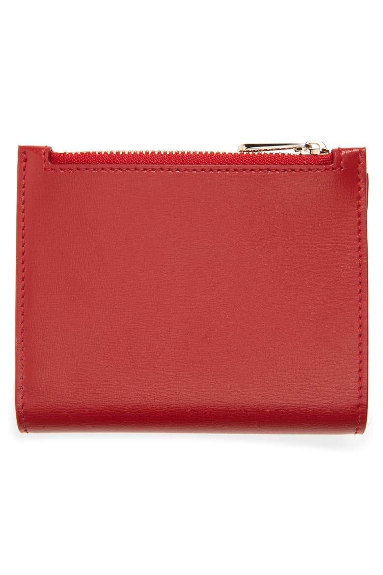 Salvatore Ferragamo Vara Bow Leather Wallet, Alternate, color, LIPSTICK