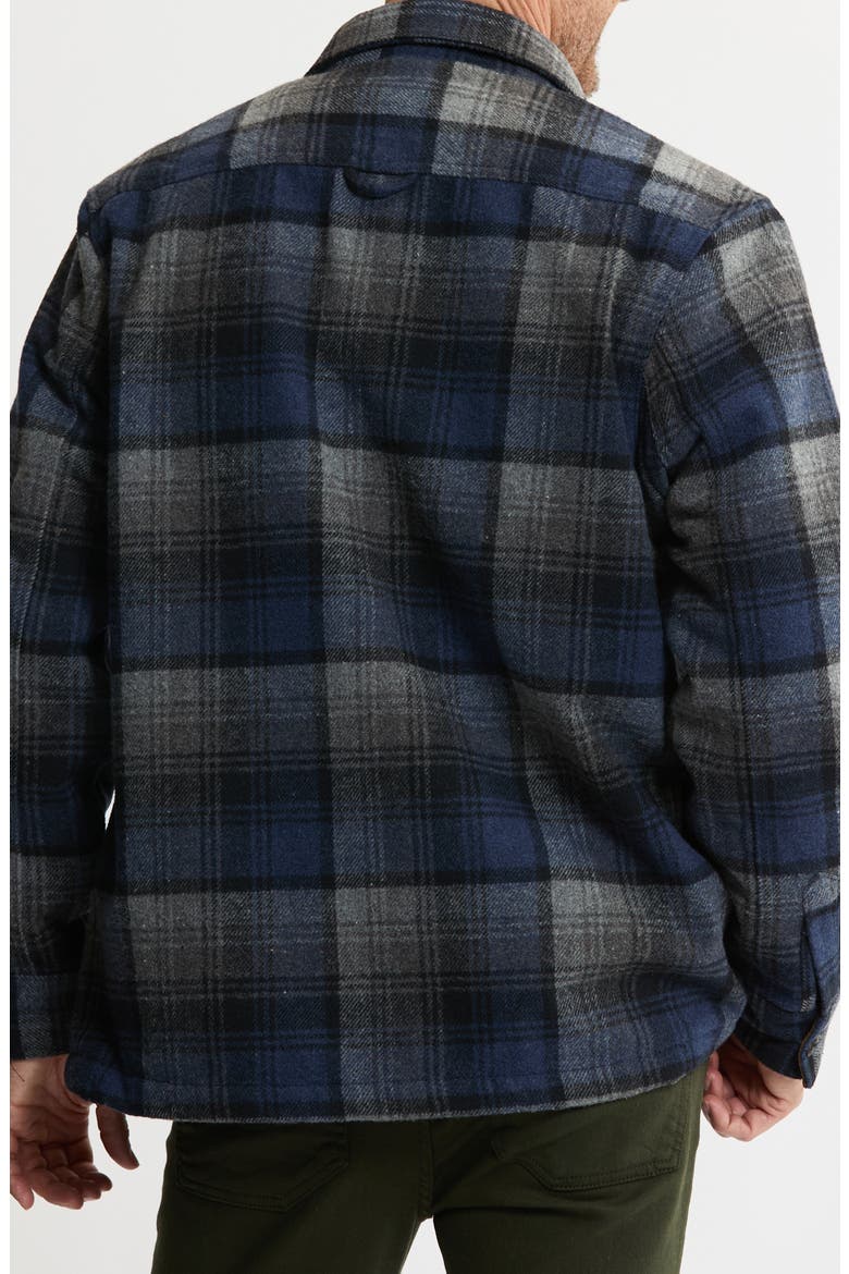 Plaid Shirt Jacket, Alternate, color, BLUE/ GREY