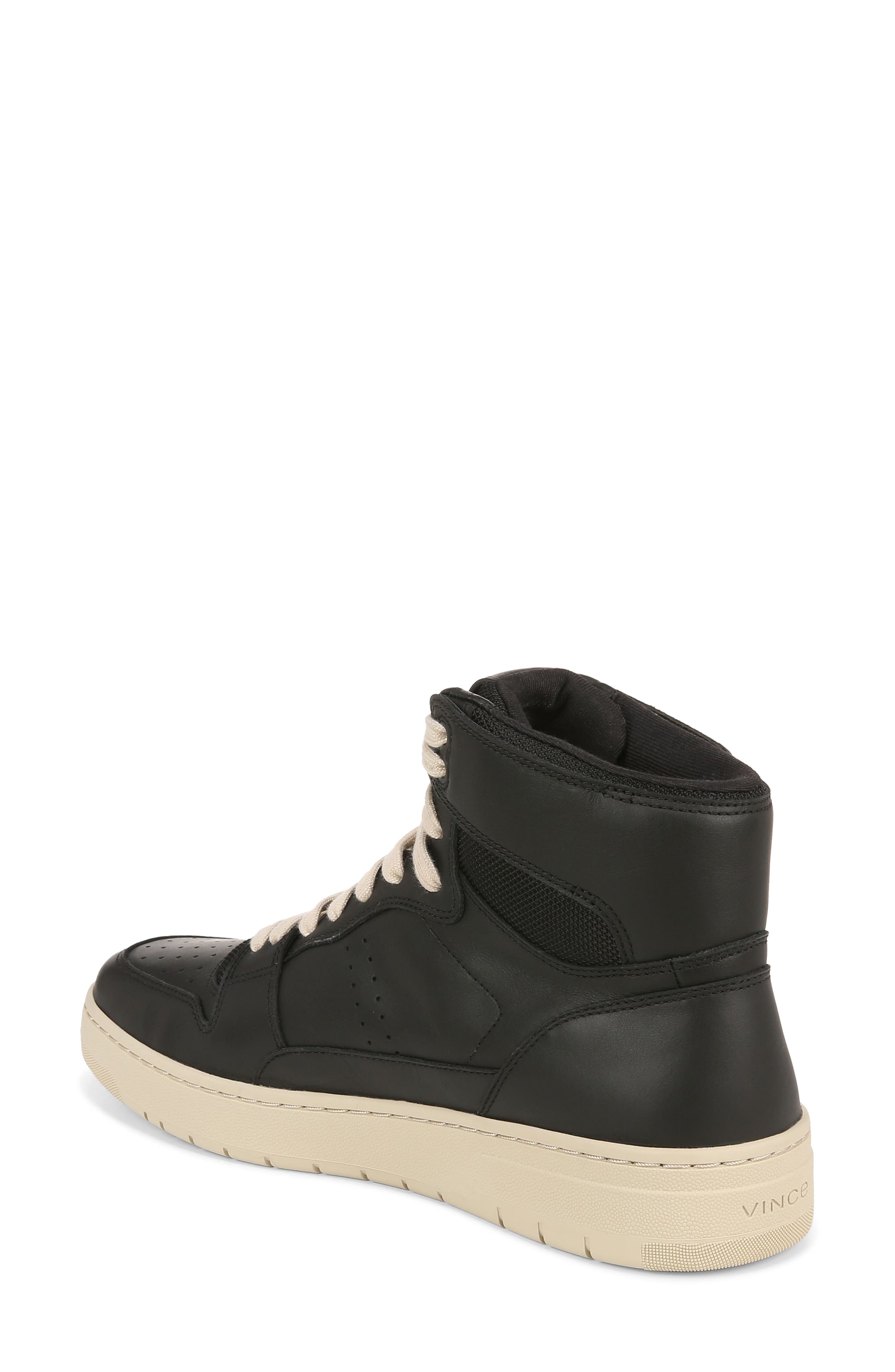 Vince Mason High Top Sneaker, Alternate, color, Black