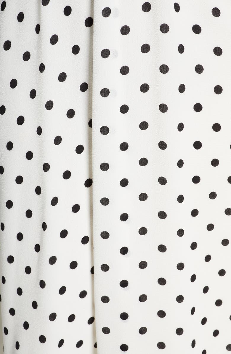 Harper Rose Polka Dot Fit & Flare Dress, Alternate, color, 