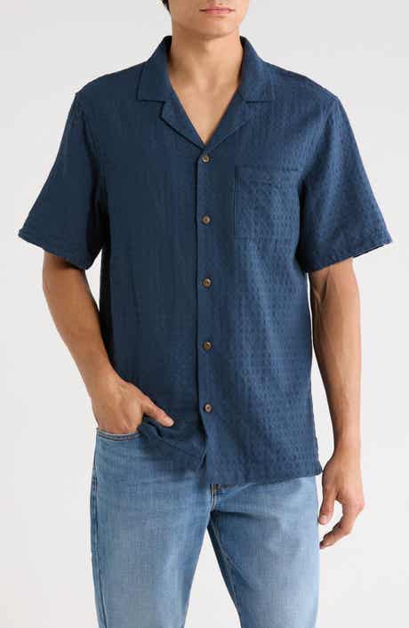 Dobby Cotton Camp Shirt