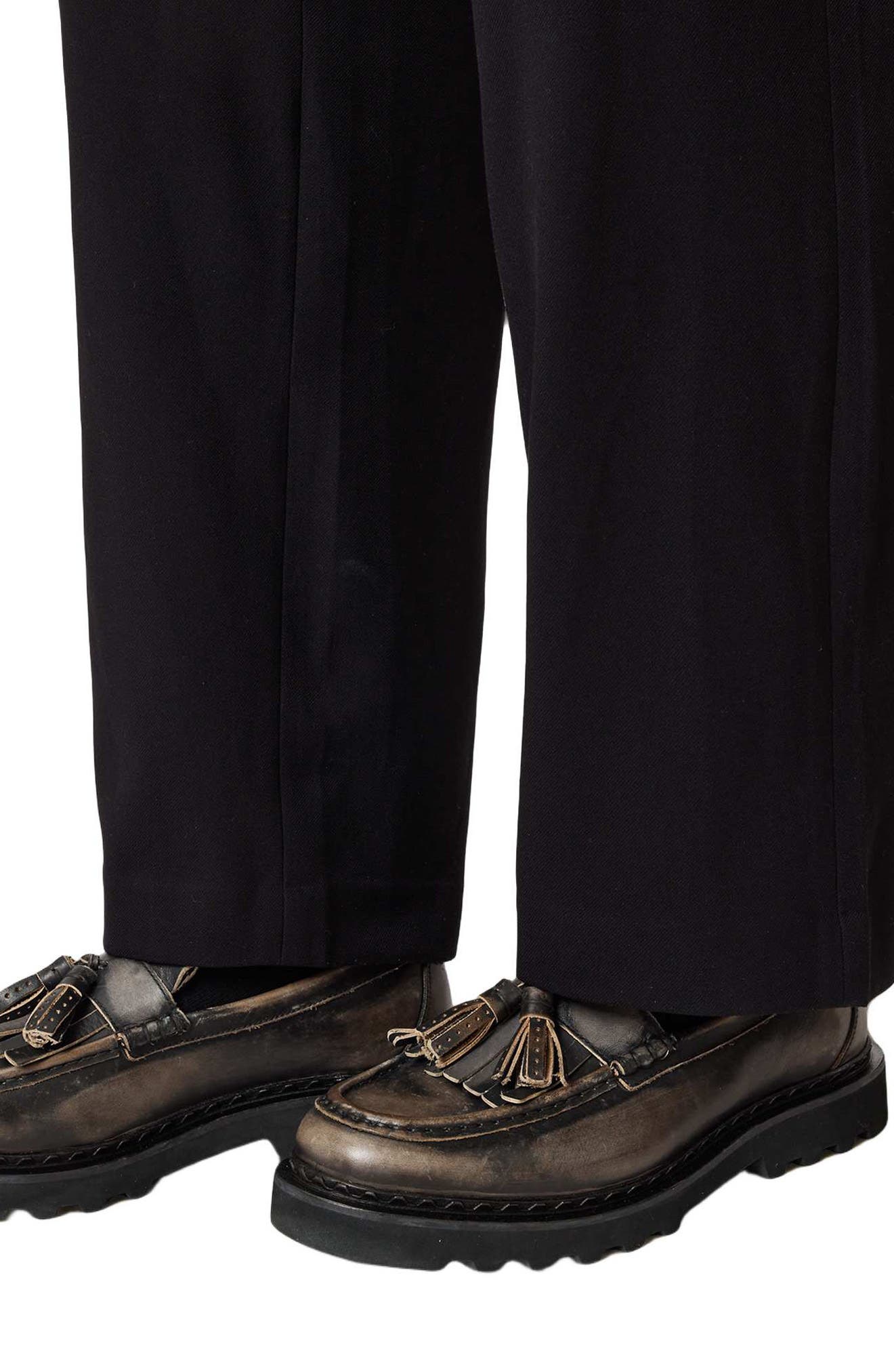 AllSaints Skiff Tassel Loafer, Alternate, color, Washed Black