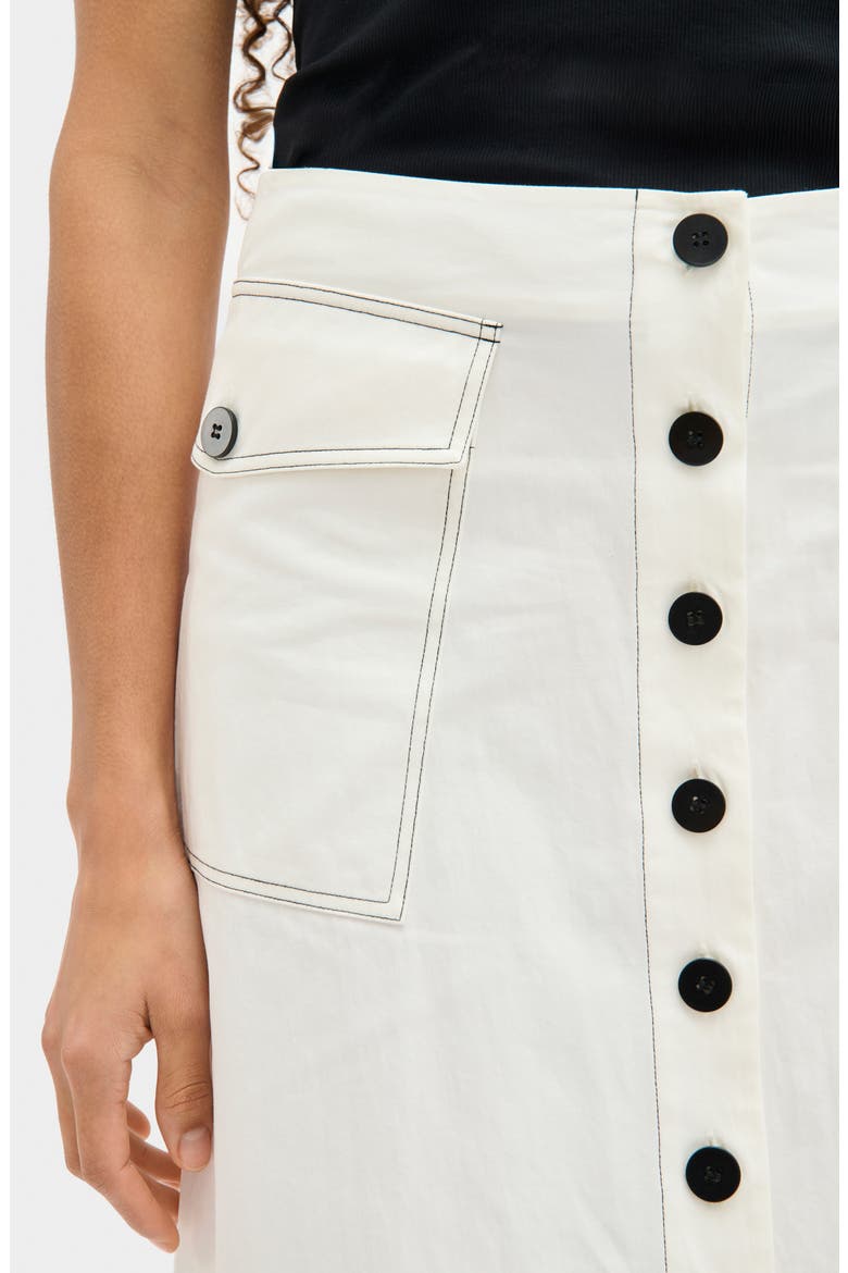Robin Cotton Blend Skirt, Alternate, color, WHITE