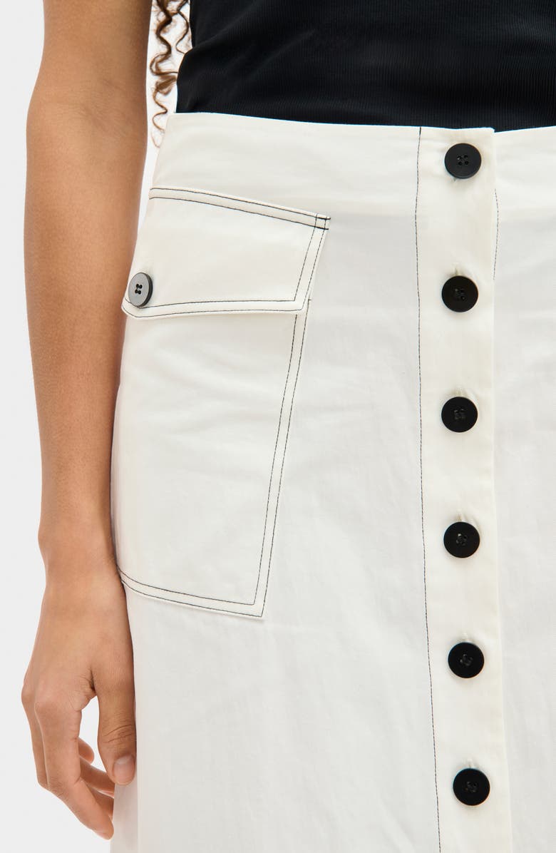 ALIGNE Robin Cotton Blend Skirt, Alternate, color, White