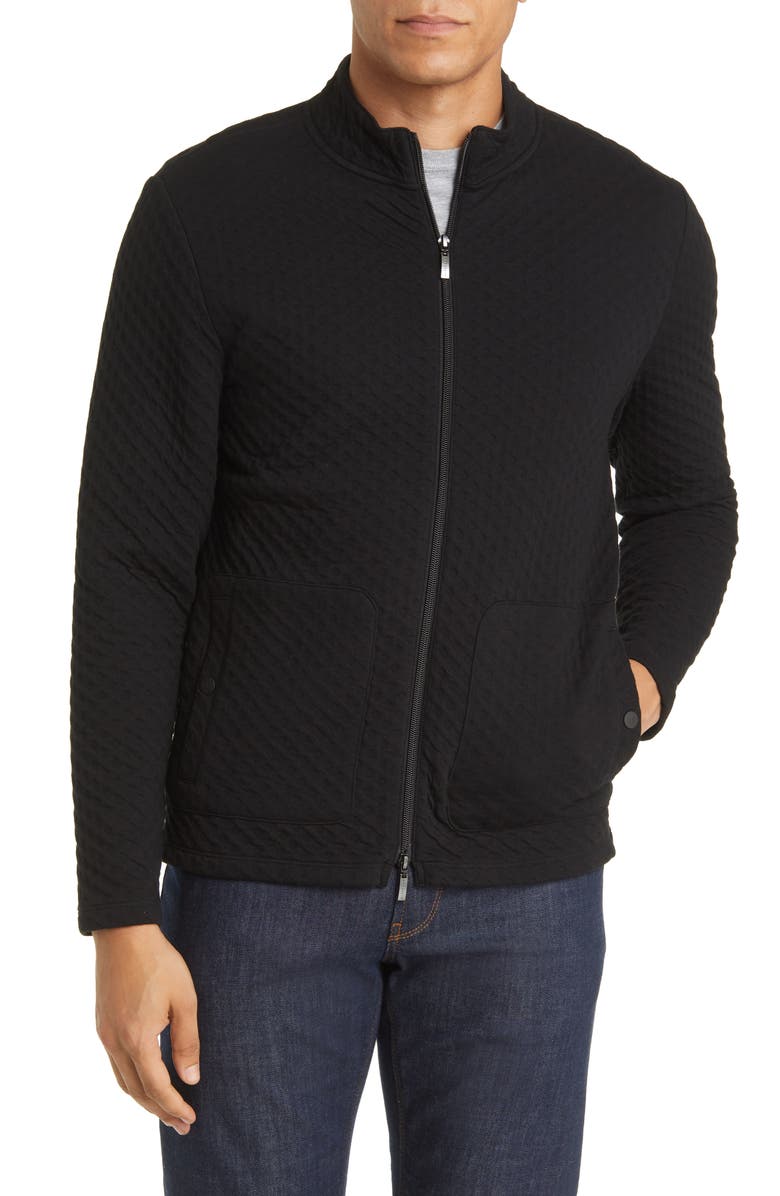 Robert Barakett Morven Full Zip Jacket, Alternate, color, Black