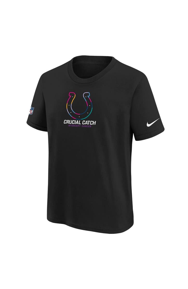 Nike Youth Nike Black Indianapolis Colts 2024 NFL Crucial Catch T-Shirt, Alternate, color, Black