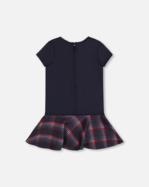 Milano Dress with Plaid Flounce (Little Kid & Big Kid)