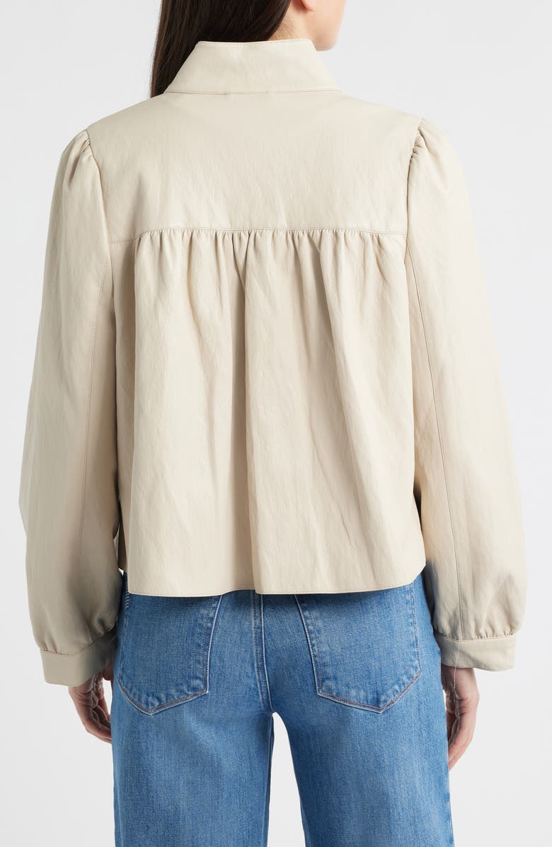 Vince Camuto Cropped Water Resistant Jacket, Alternate, color, Neutral