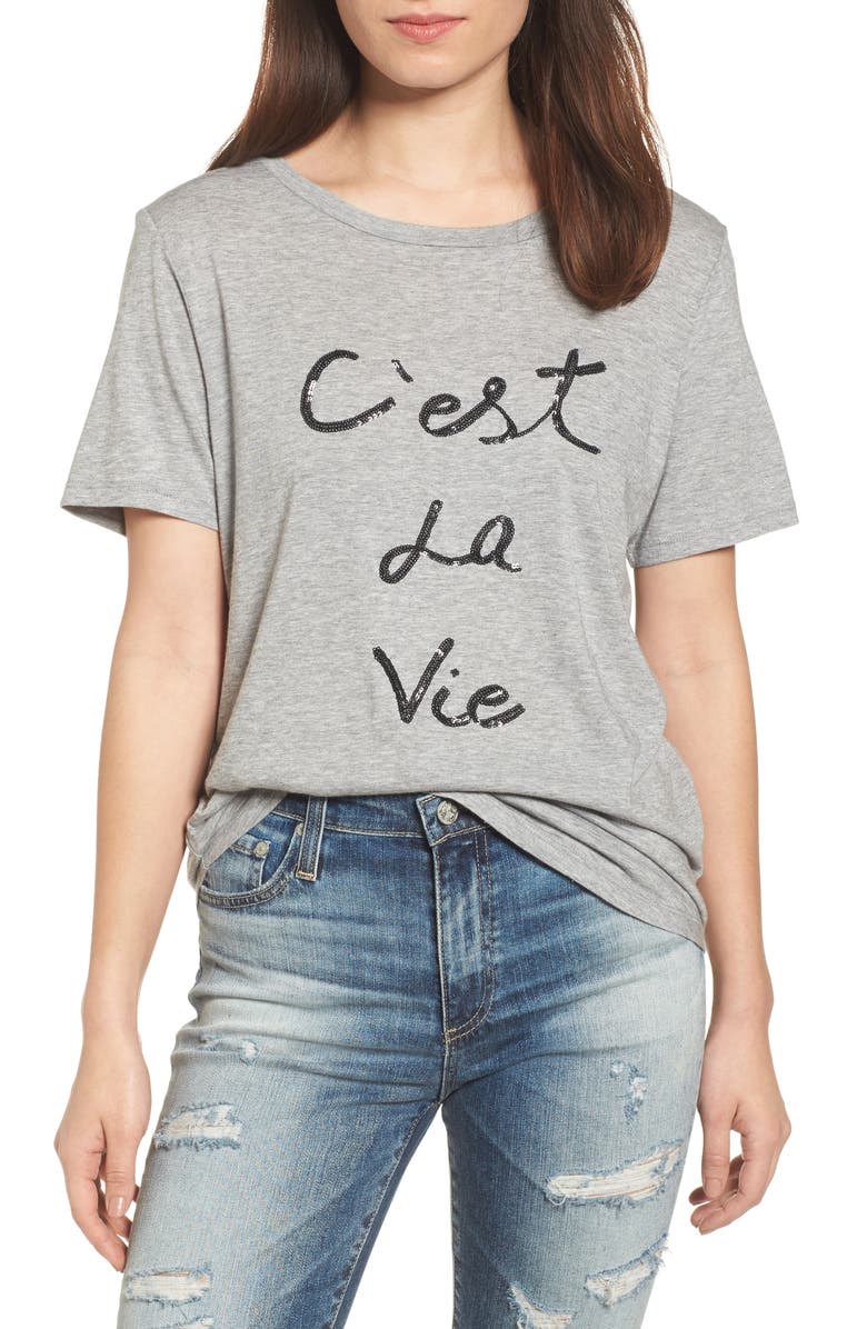 SOUTH PARADE C'est la Vie Tee, Main, color,