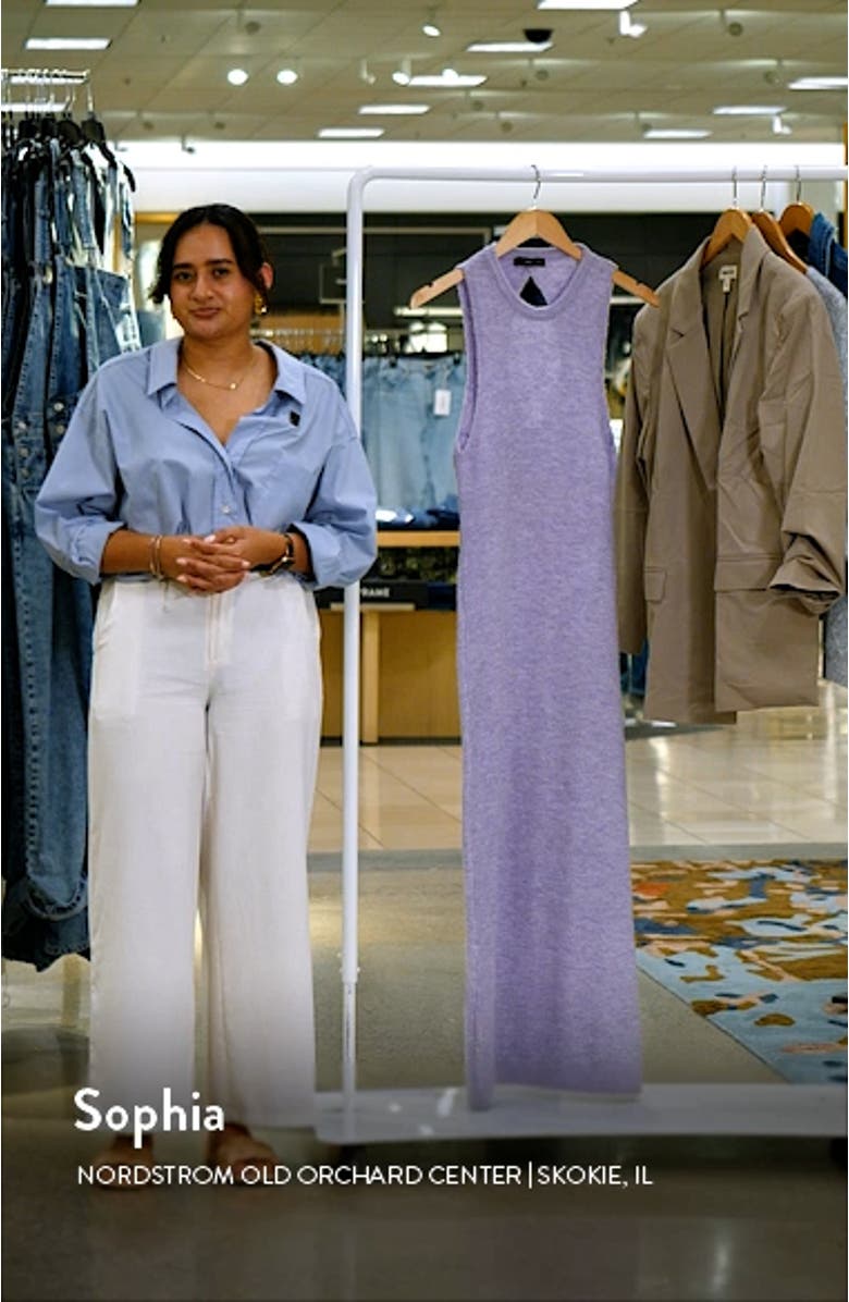 Sleeveless Knit Midi Dress, sales video thumbnail