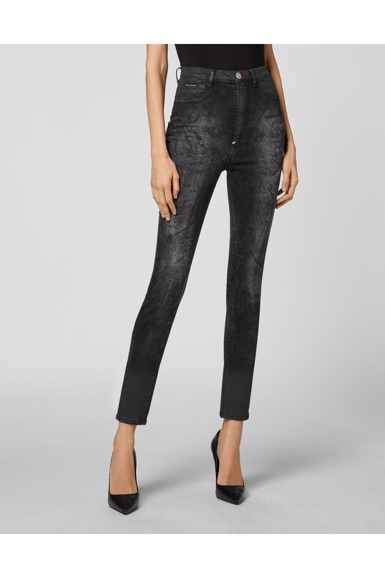 Super High Waist Jegging Iconic Plein Women, Main, color, DangerousLove