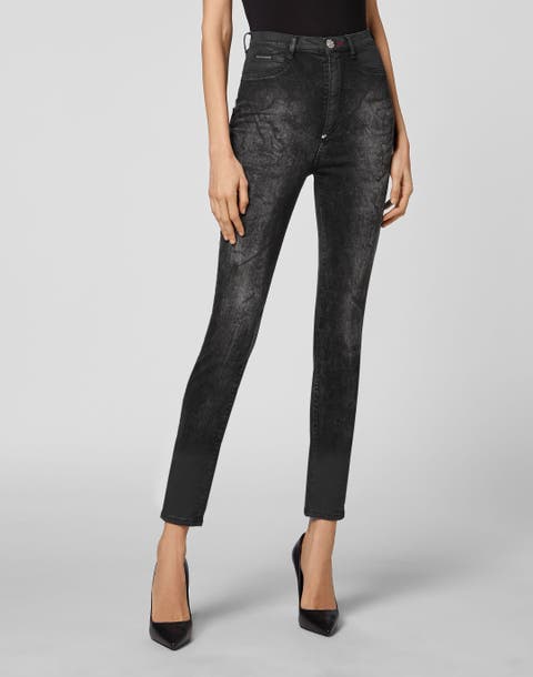 Super High Waist Jegging Iconic Plein Women