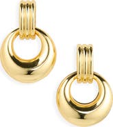 ARGENTO VIVO Ribbed Door Knocker Earrings