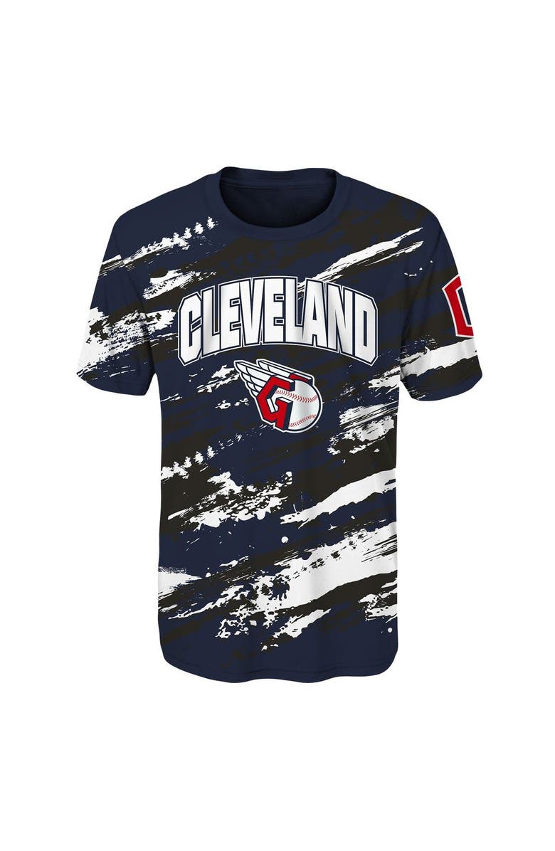 Outerstuff Youth Navy Cleveland Guardians Stealing Home T-Shirt, Alternate, color, 