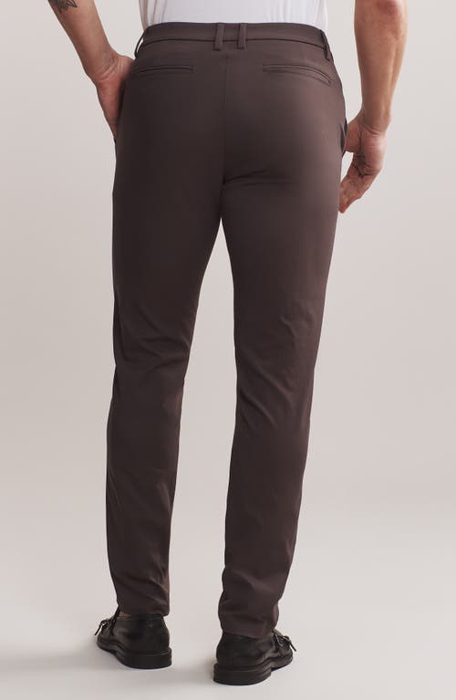 Rhone Gotham Slim Fit Water Repellent Pants In Brown