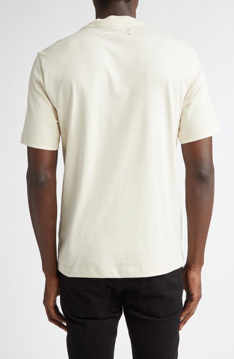 AMIRI Staggered Logo Graphic T-Shirt, Alternate, color, Birch