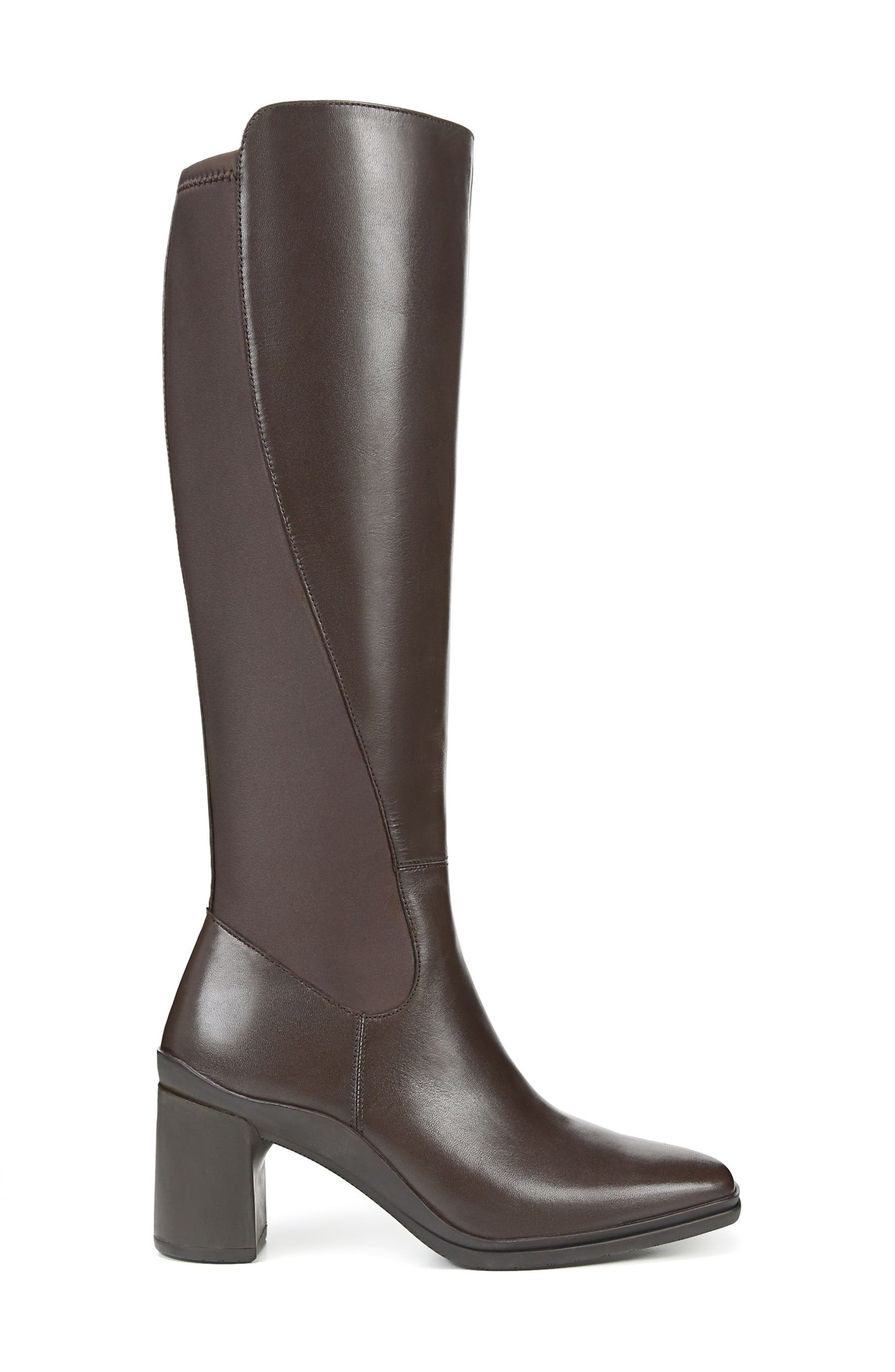 Naturalizer Axel Weatherproof Knee High Boot, Alternate, color, Oxford Brown Wp Leather