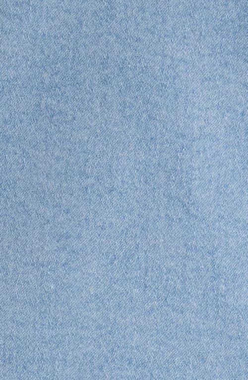 Shop Anne Klein Notch Collar Denim Blazer In Huntington Wash