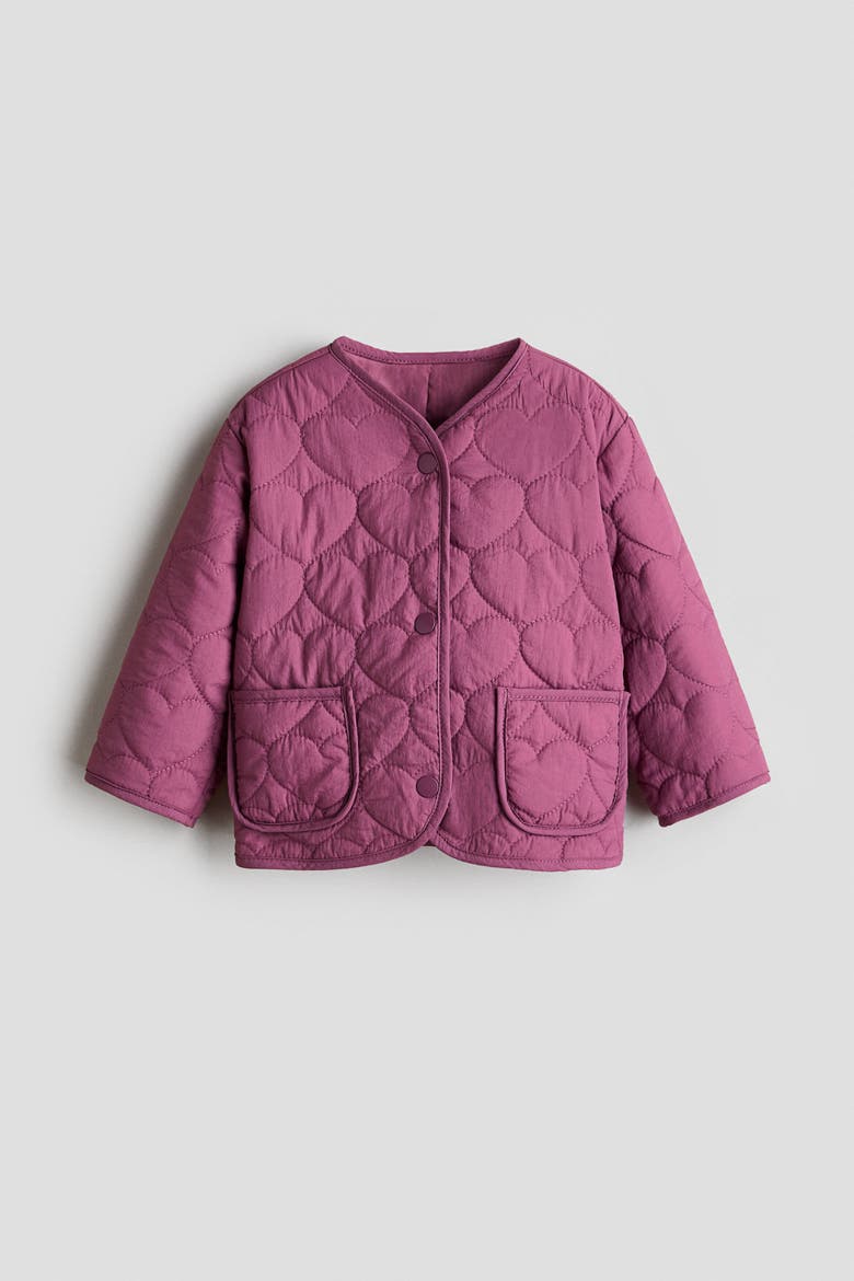 Quilted Jacket, Alternate, color, Heather purple