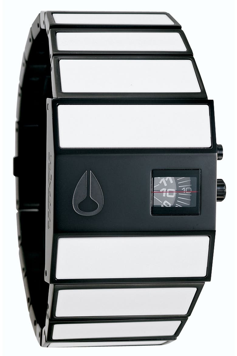'The Rotolog' Watch, Main, color, BLACK/ WHITE