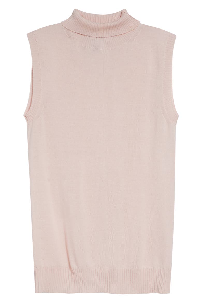 Eschimo Sleeveless Wool Turtleneck Sweater, Alternate, color, PINK