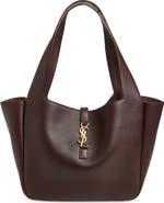 Saint Laurent Small Le 5 À 7 Bea Leather Tote