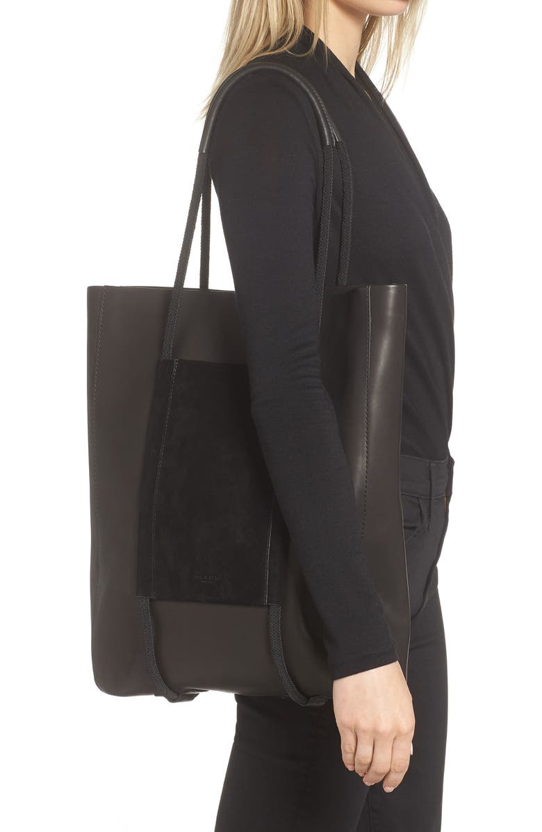 rag & bone Passport Leather Tote, Alternate, color,