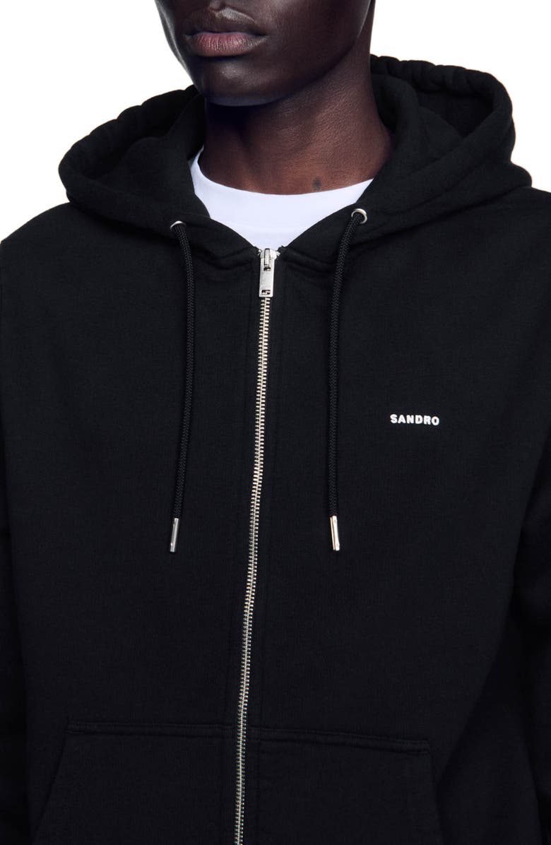 SANDRO Fleece hoodie, Alternate, color, 