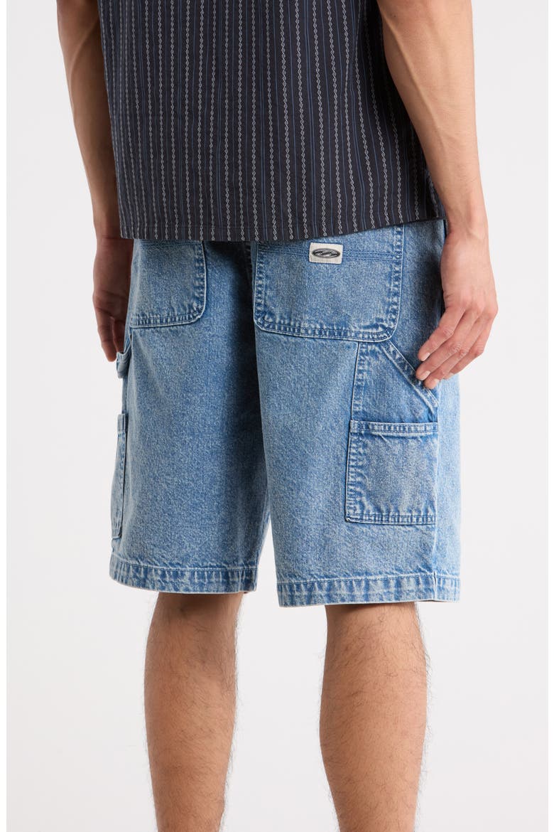 Bad Dog Cotton Denim Carpenter Shorts, Alternate, color, FADED DENIM